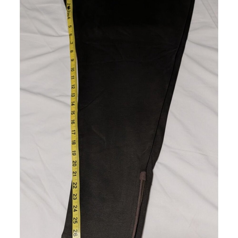 Soft Surroundings Olive Green Leggings Side Pocket Zipper leg Details 1X - Picture 10 of 11
